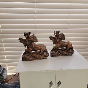 Bookends,  Moose design, by Durwood Co